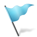 azure, base, flag, map, marker icon