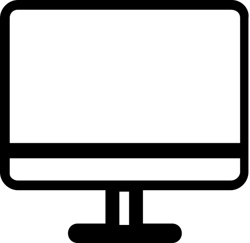 Computer svg vector icon