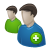 add, forum, two, users icon
