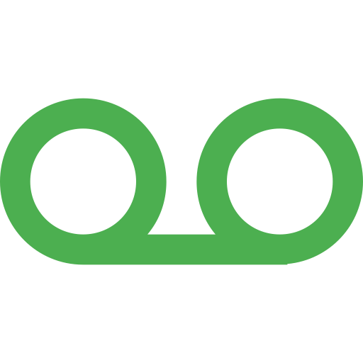 Voicemail svg vector icon