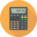 calc, calculating, calculator, digital svg vector icon