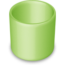 trash,green,empty,blank,recycle bin icon