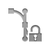 bezier,lock,open icon