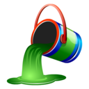 bucket, fill, green, paint icon