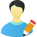 male,user,edit icon