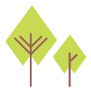 green, nature, square, tree svg vector icon