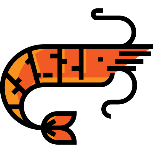 Shrimp svg vector icon