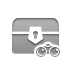 treasure,chest,binoculars icon