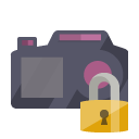 camera,lock icon