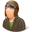 male, pilot icon