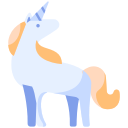 animal, cartoon, fairytale, fantasy, horse, magic, unicorn svg vector icon