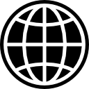 globe,filled icon
