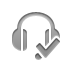 headset,checkmark icon
