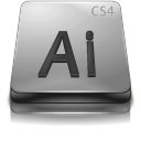 adobe,illustrator,cs,gray icon