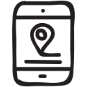 gps, location, locator, map, mobile, navigation, position svg vector icon