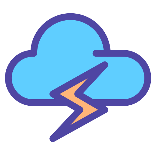 Thunder svg vector icon