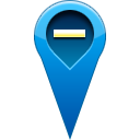 location, pin, remove icon