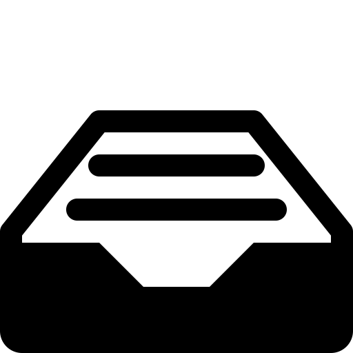 Drawer svg vector icon