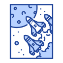 discovery, explorer, galaxy, rocket, space exploration, spaceship, universe svg vector icon