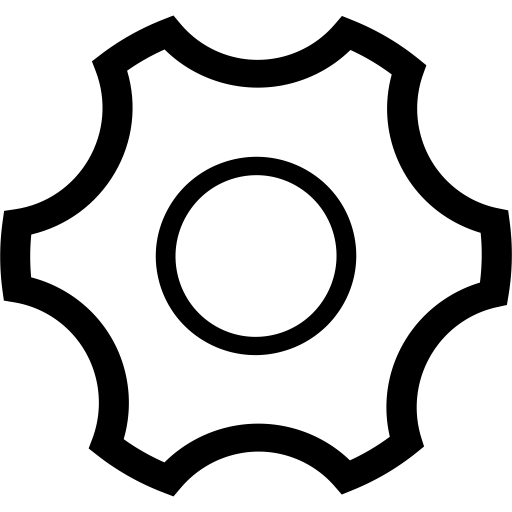 Cog svg vector icon