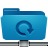backup, blue, folder, remote icon