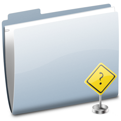 folder,sign,question,help icon