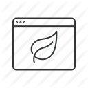 bio, browser, eco, ecology, leaf, nature, website icon