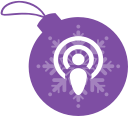 ball, christmas, podcast svg vector icon
