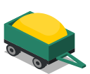 farm, rural, trailer, vehicle svg vector icon