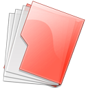 folder,red icon
