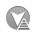 arrowhead,down,pyramid icon