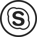 chat, circle, high quality, media, skype, social, social media svg vector icon