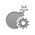 bomb,gear icon
