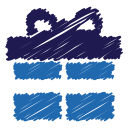 box, christmas, , gift, present, scribble, surprise svg vector icon