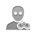 user,awake,binoculars icon