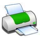 green, printer icon