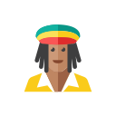 rasta svg vector icon