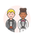 gay, wedding svg vector icon
