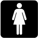toilets, women svg vector icon