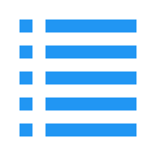 List svg vector icon