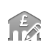 bank,pound,pencil icon