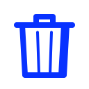 bin, delete, garbage, remove, trash svg vector icon