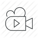 camera, film, media, movie, multimedia, record, video icon