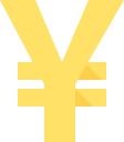 currency, yen svg vector icon