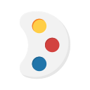 education, learn, palette, school, student, study svg vector icon