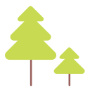christmas, nature, tree, triangle svg vector icon