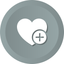 add, favorites, heart, love, romance, wedding svg vector icon