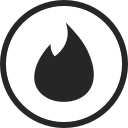 circle, friendship, high quality, media, social, social media, tinder svg vector icon