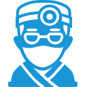 doctor,blue icon