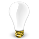 empty,blank,light bulb icon
